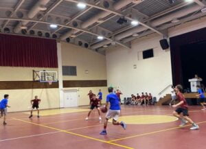 Basketball match vs Heritage