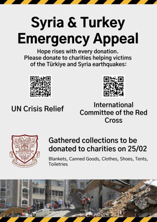 Syria and turkey emergency appeal