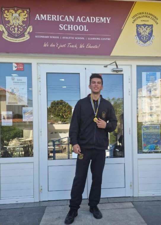 Congratulations to Ioannis Andreou for achieving a Gold Medal for the 200m Limassol District Competition. He has now qualified for the Pancyprian Championship in April. We are proud of you Ioannis!