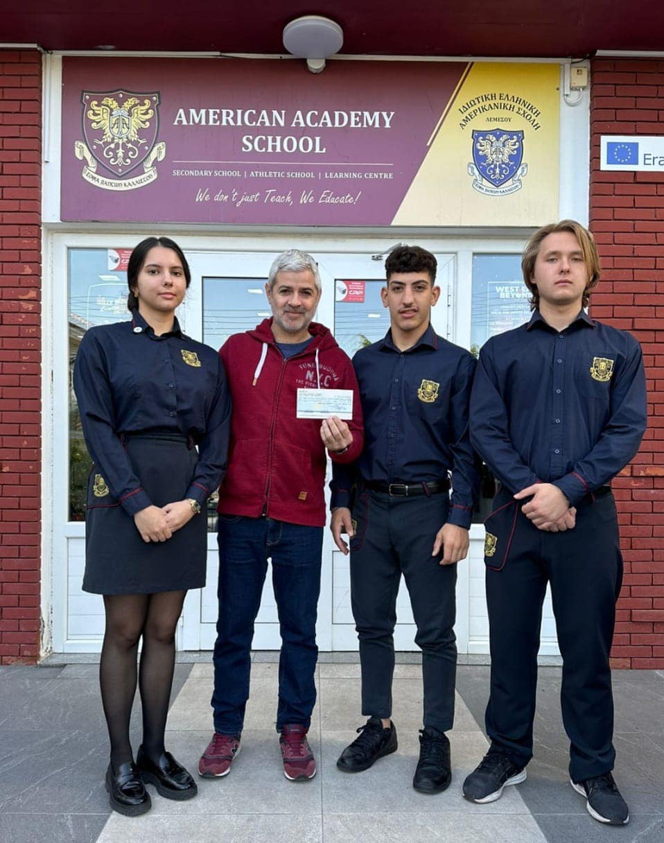 Much appreciation to our school community for collecting €1700 for the Yiota Demetriou Dancing Queen Foundation to help children from disadvantaged backgrounds with therapy and counselling.