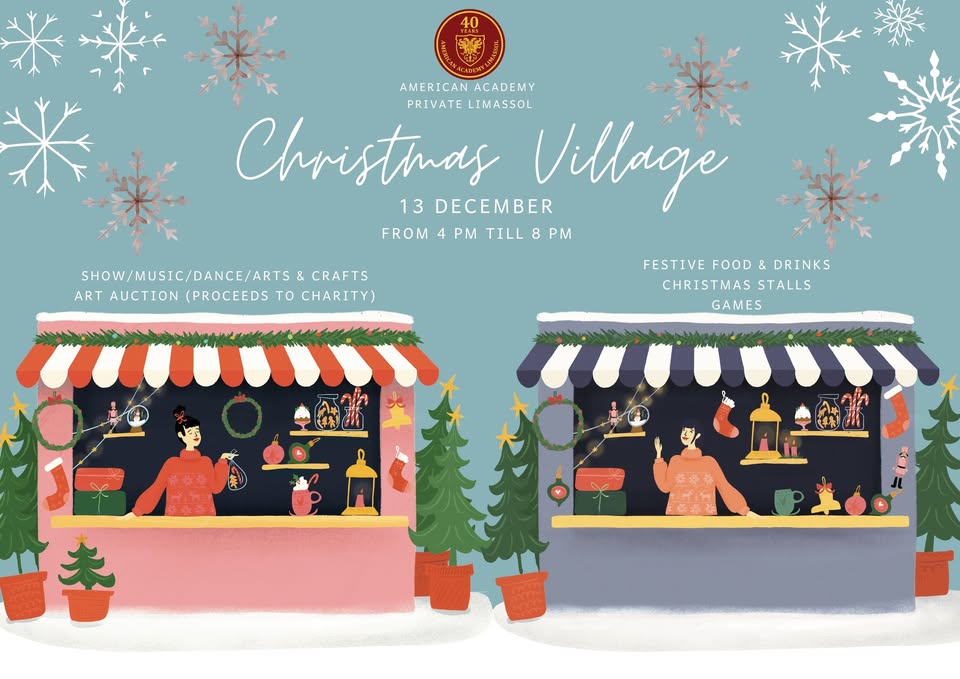 School Christmas Village