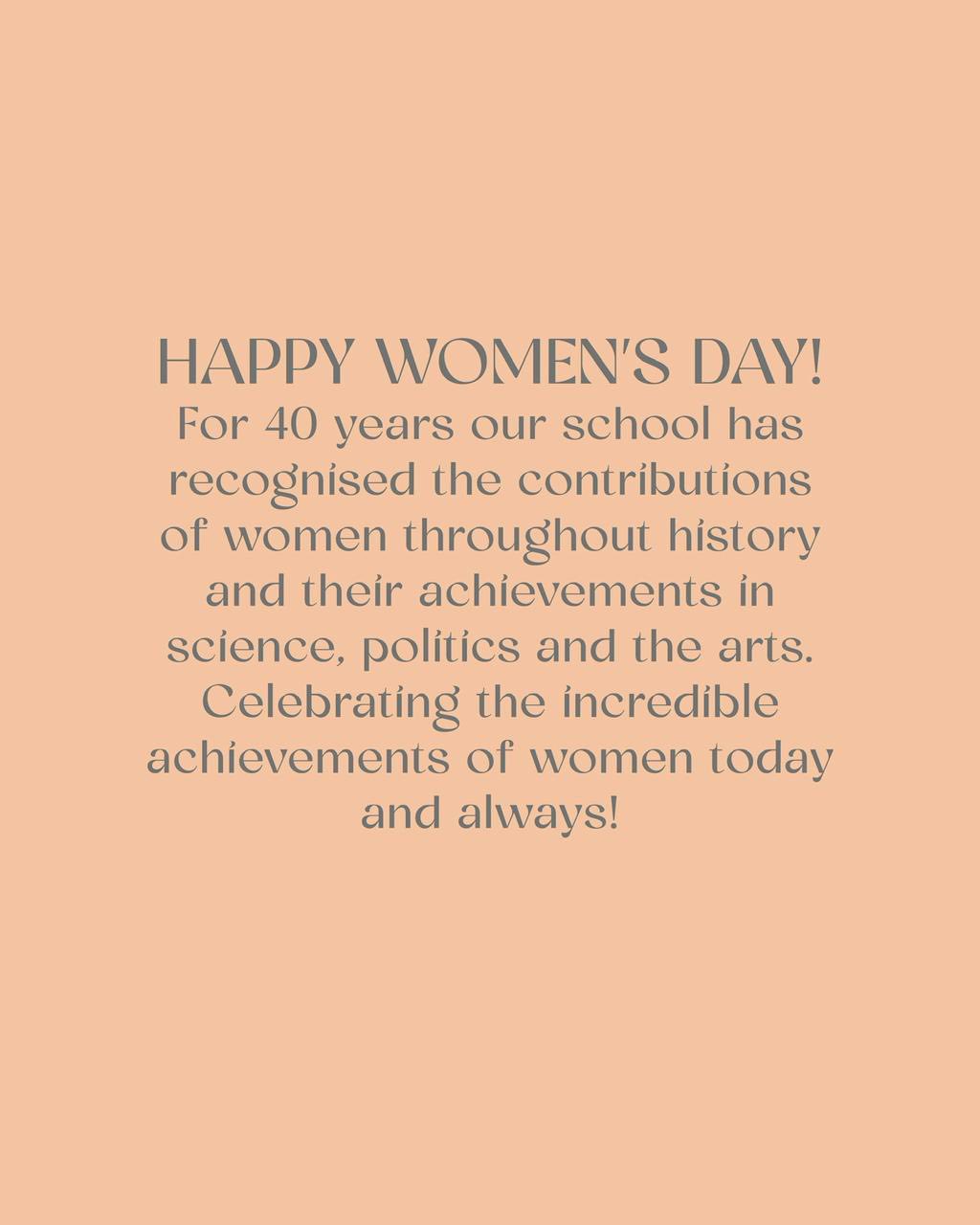 Happy Women's Day